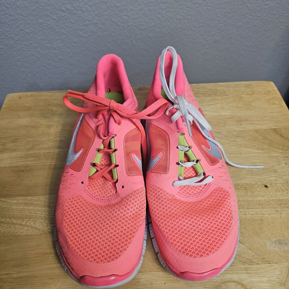 Nike Free Run+ 3 Women's Running Shoes Neon Pink Gray Size 9 US Running Gym S005